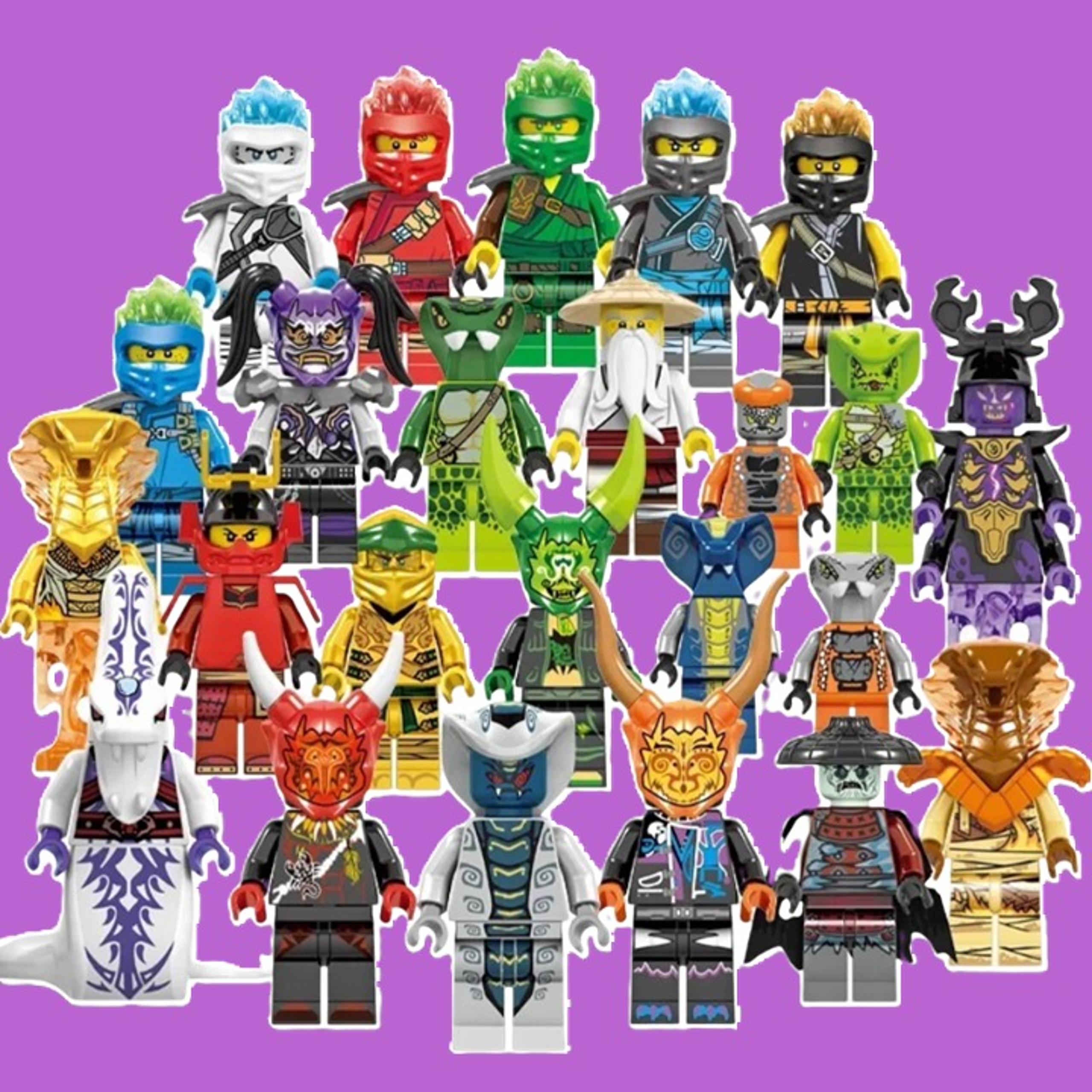 Ninjas Mini Figures 24 pcs Building Blocks Kids Toys Gift