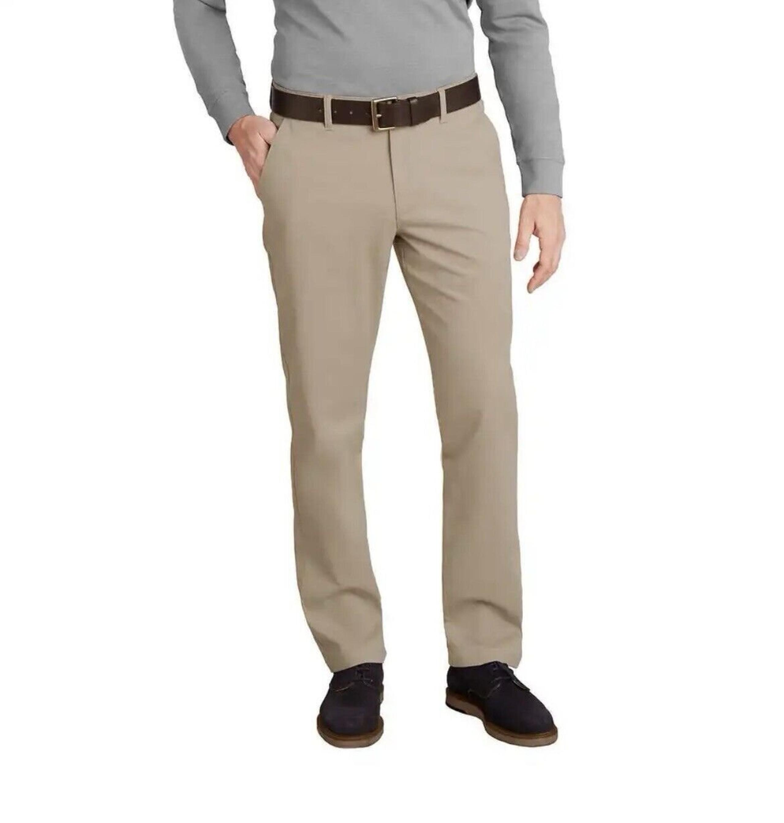 English Laundry Stretch Twill Chino Pant, Tan Beige Khaki, Men's 38x34, NEW