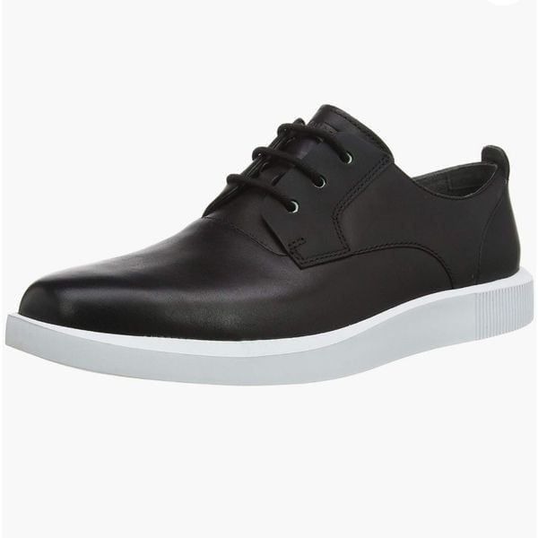 Camper Bill Low Top Black Leather Mens Sneakers