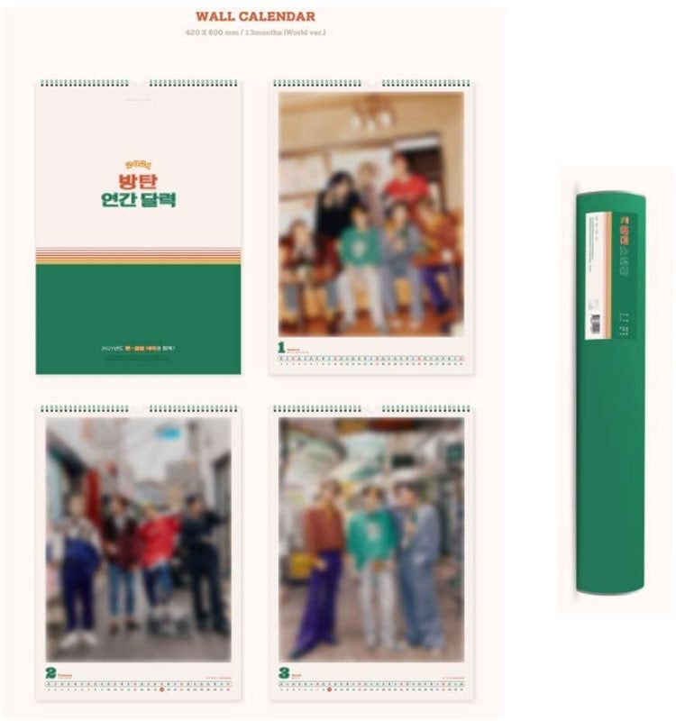 BTS 2021 Season's Greetings Wall Calendar