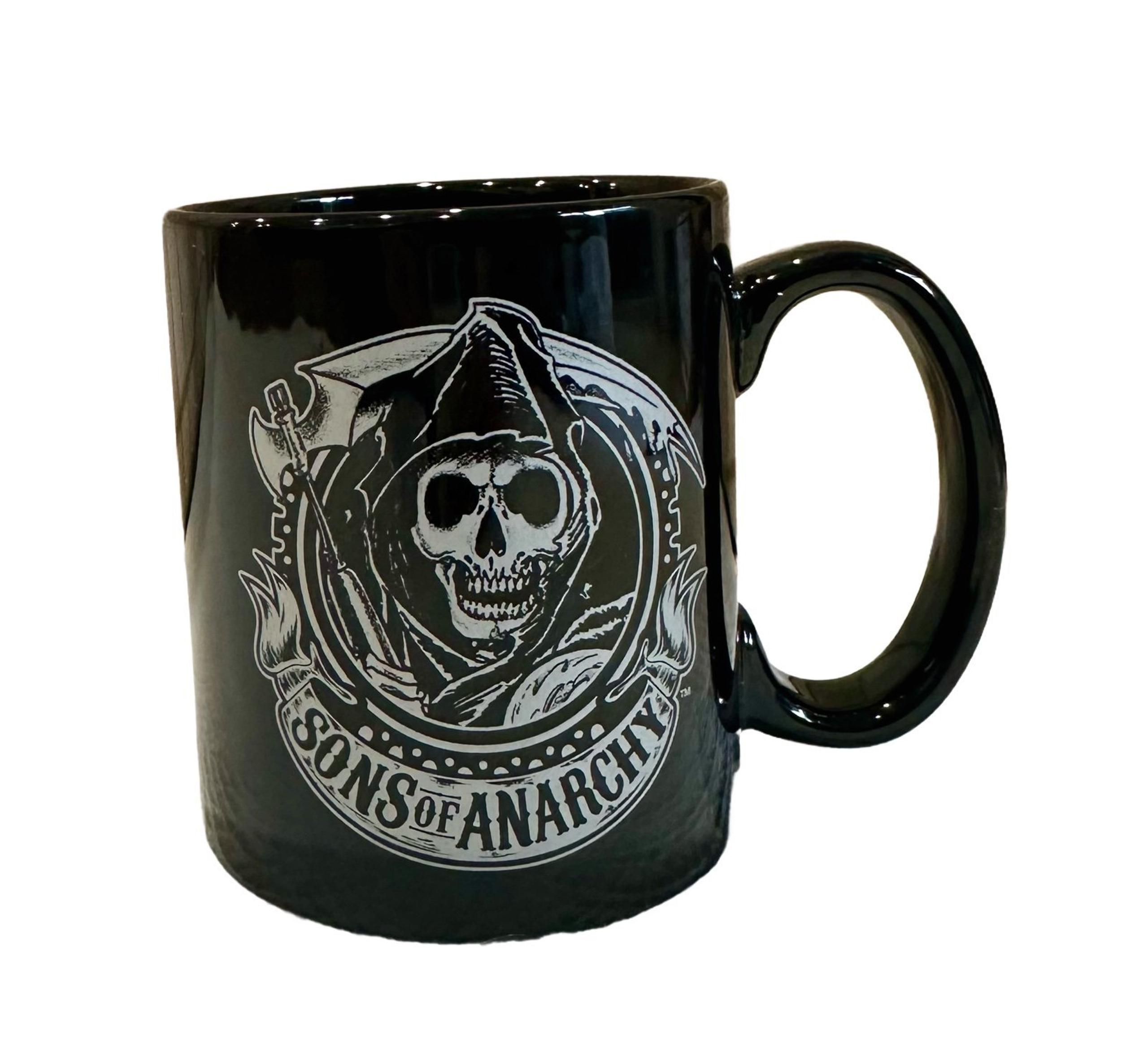 Sons  of  anarchy by just funky 2013 Fox. Large coffee mug. Black 24 oz . No fla