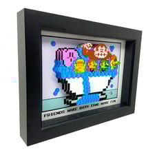 8 Bit Video Game Bathroom Wall Decor Super Mario Bros Zelda Kirby Metroid 3D Art