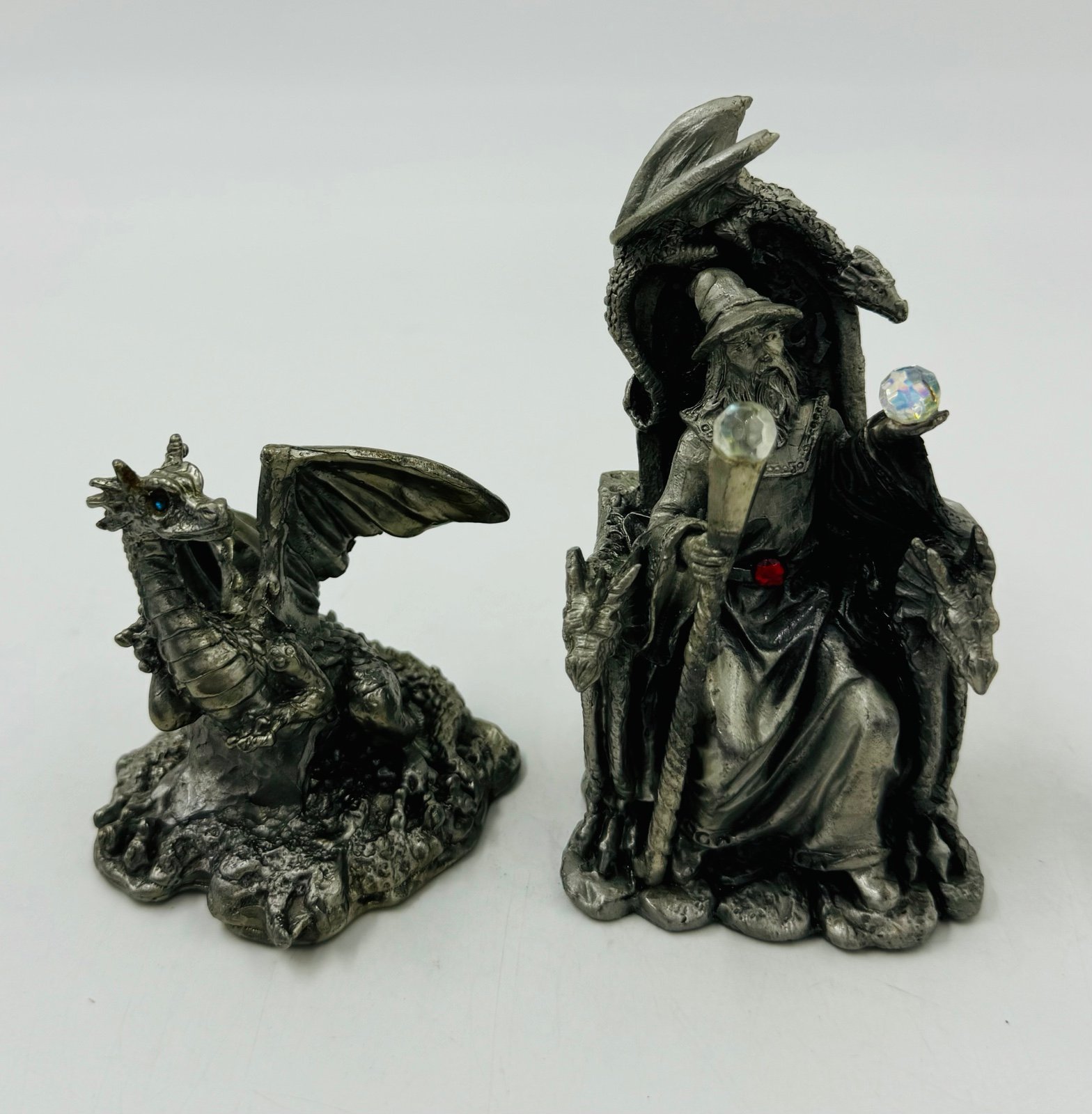Limited Edition Heritage House Land of The Dragons Wizard and Dragon
