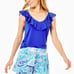 Lilly Pulitzer Women Callahan Stretch Short Bermuda Blue Fishful Thinking 8 nwt
