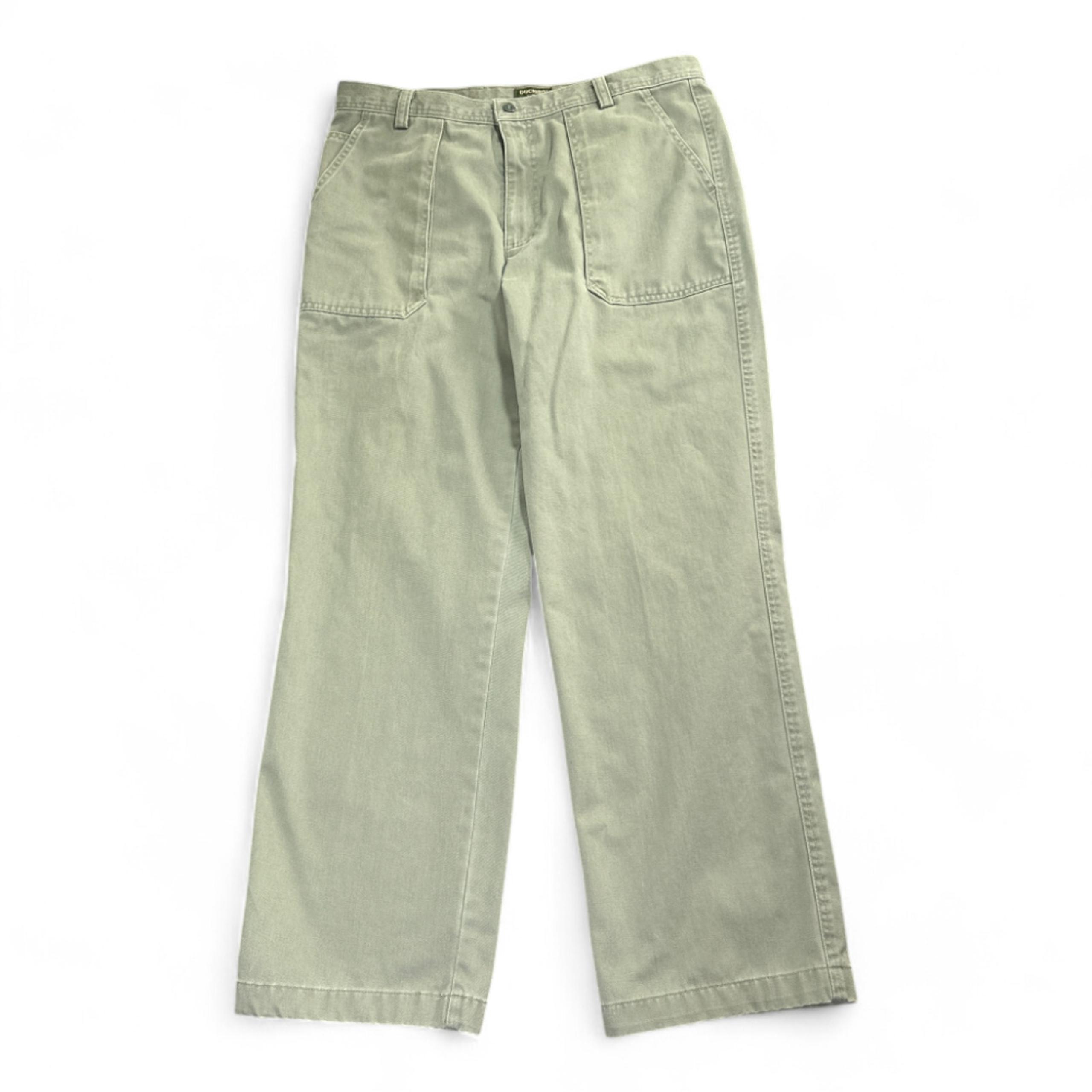 Dockers Pants Mens 36x31 Green Utility Khakis Relaxed Military Army Commando 90s