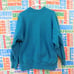 Vintage 90s Champion Reverse Weave Sweatshirt Size XL Crewneck Blue Green