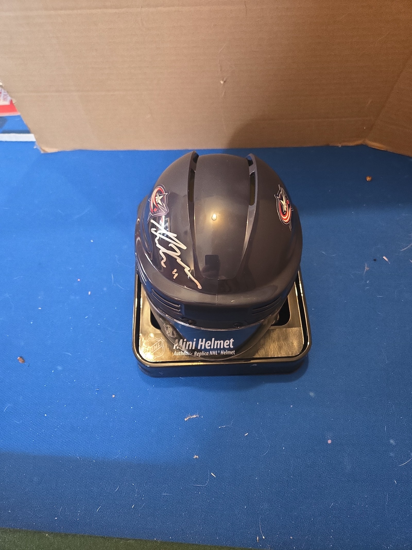 Adam Fantilli #11/19 Columbus Blue Jackets Autograph Mini Helmet