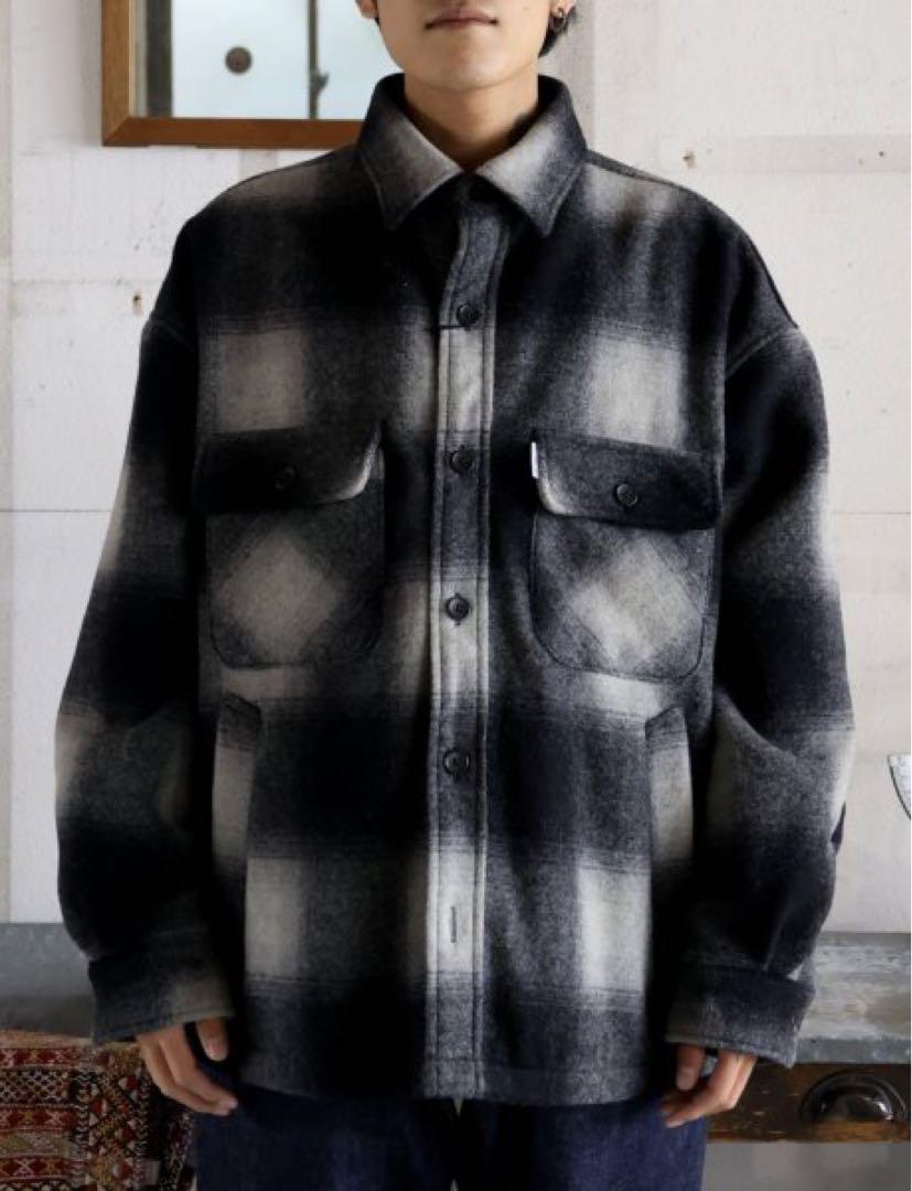 COOTIE 「Ombre Check Wool CPO Jacket」 オンブレーチェック