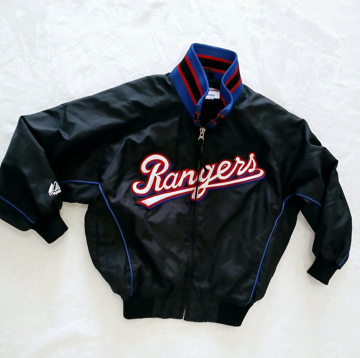 Vintage MLB Texas Rangers Majestic Authentic Collection Youth Small Jacket