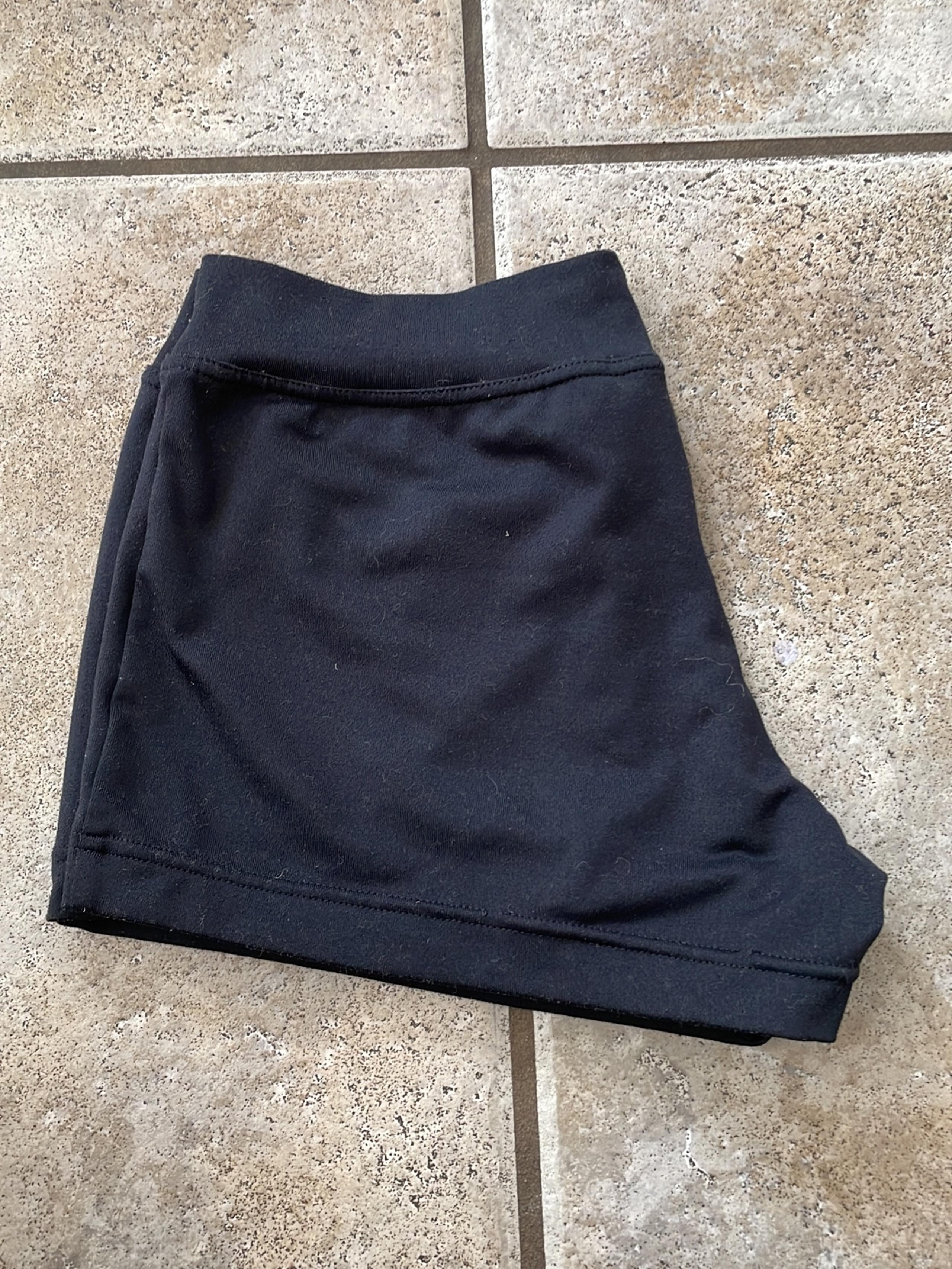 capezio black active shorts