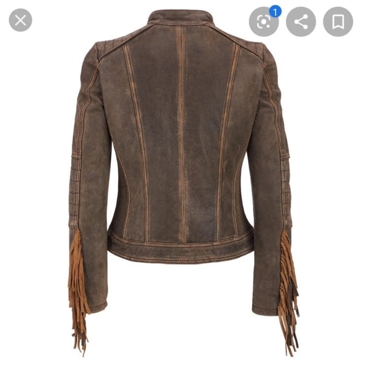 BEAUTIFUL LEATHER FRINGE JACKET