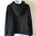 Alo Yoga Women's Black Pullover Hoodie Sweatshirt, Vinyl Lettering Size XS