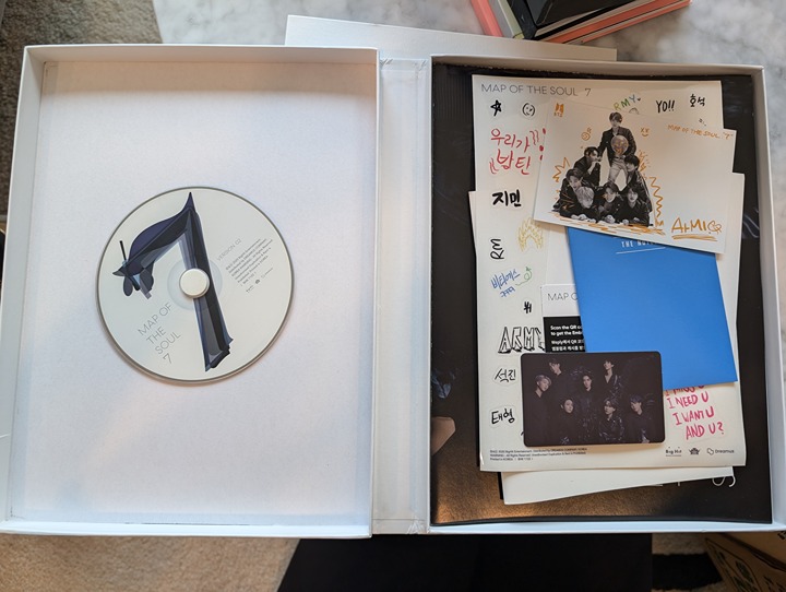 BTS assorted albums with photocards