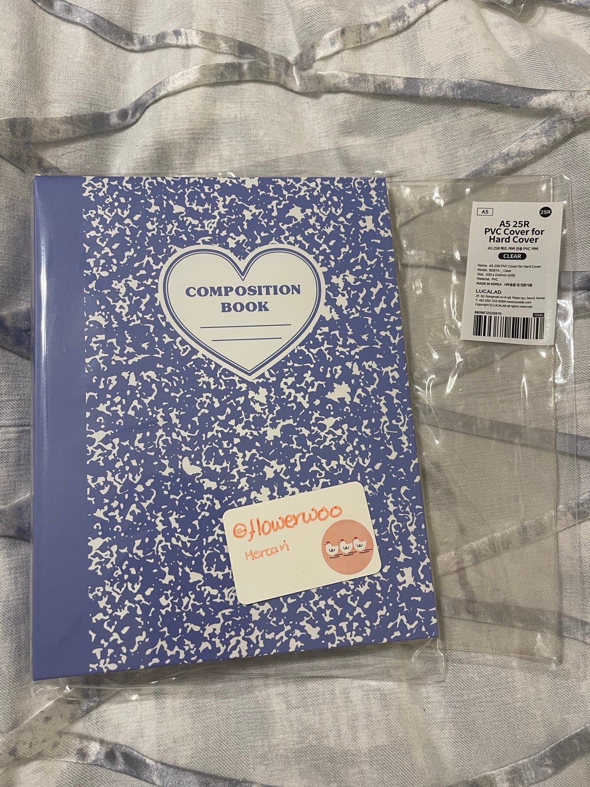Blue LucaLab Composition Book Photocard Binder