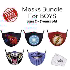 Bundle Boys Mask [for Kids 2 and older]