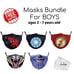 Bundle Boys Mask [for Kids 2 and older]