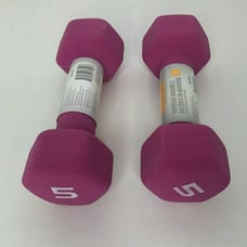 Lot Of 2 CAP Hex Neoprene 5 lb Pound Dum