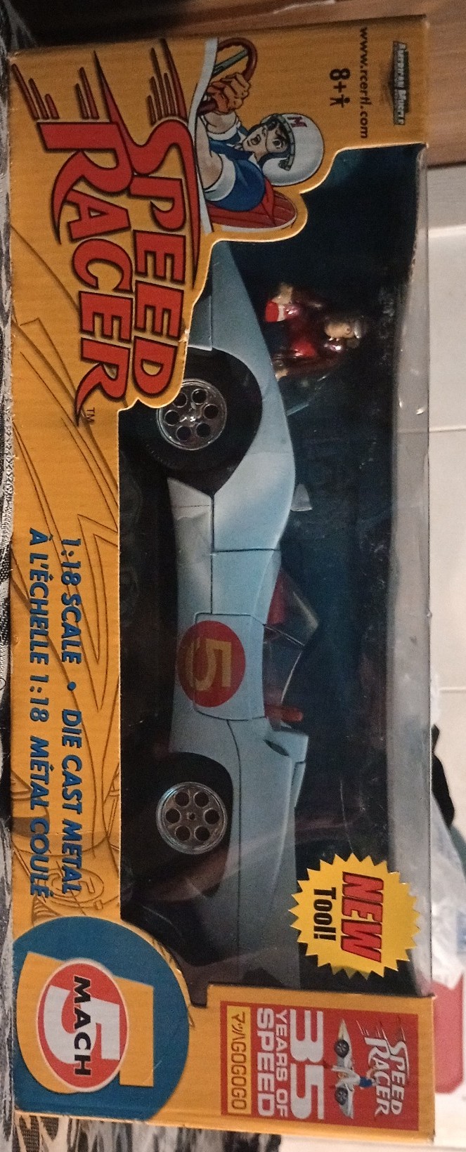 AMERICAN MUSCLE ERTL SPEED RACER MACH 5 (2002) 35 YEARS OF SPEED NEW