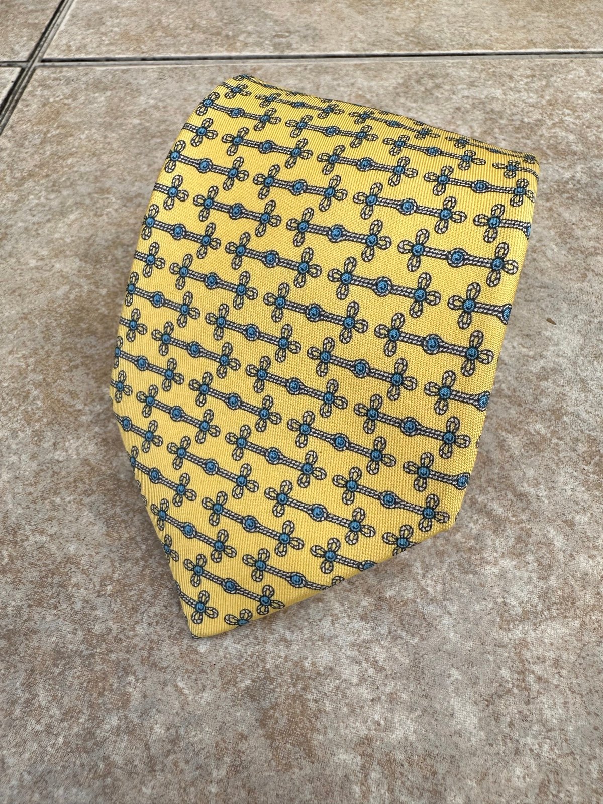 Hermes silk tie