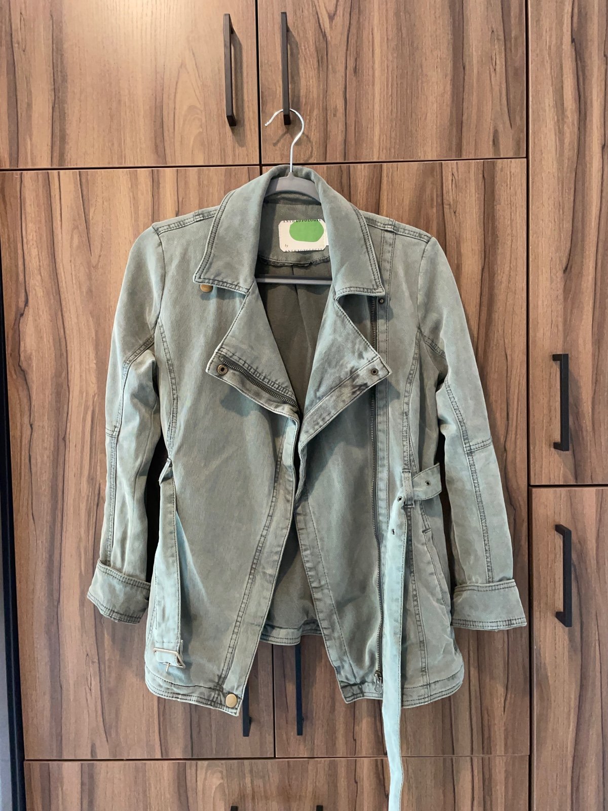 Anthropology Army Green Utility Jacket