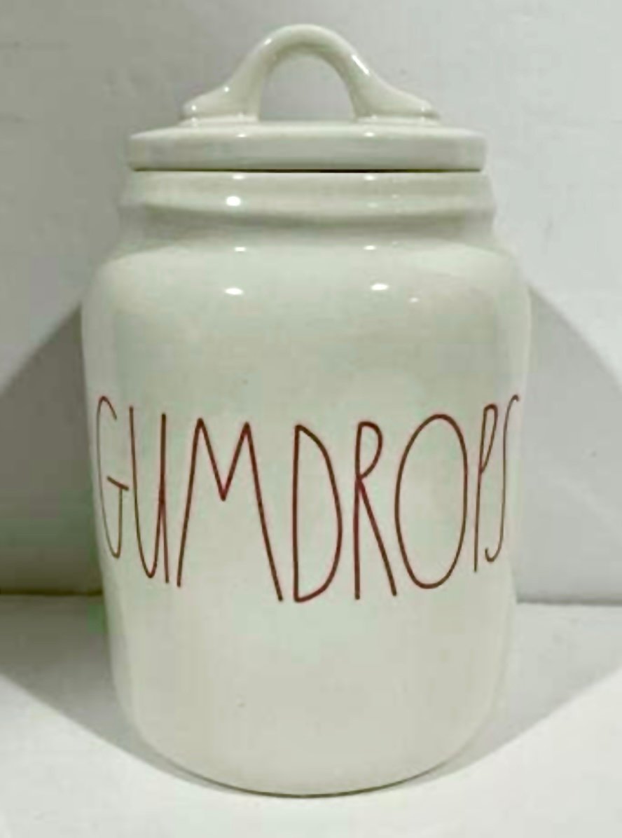 Rae Dunn GUMDROPS Baby Canister -Christmas gift - ceramic