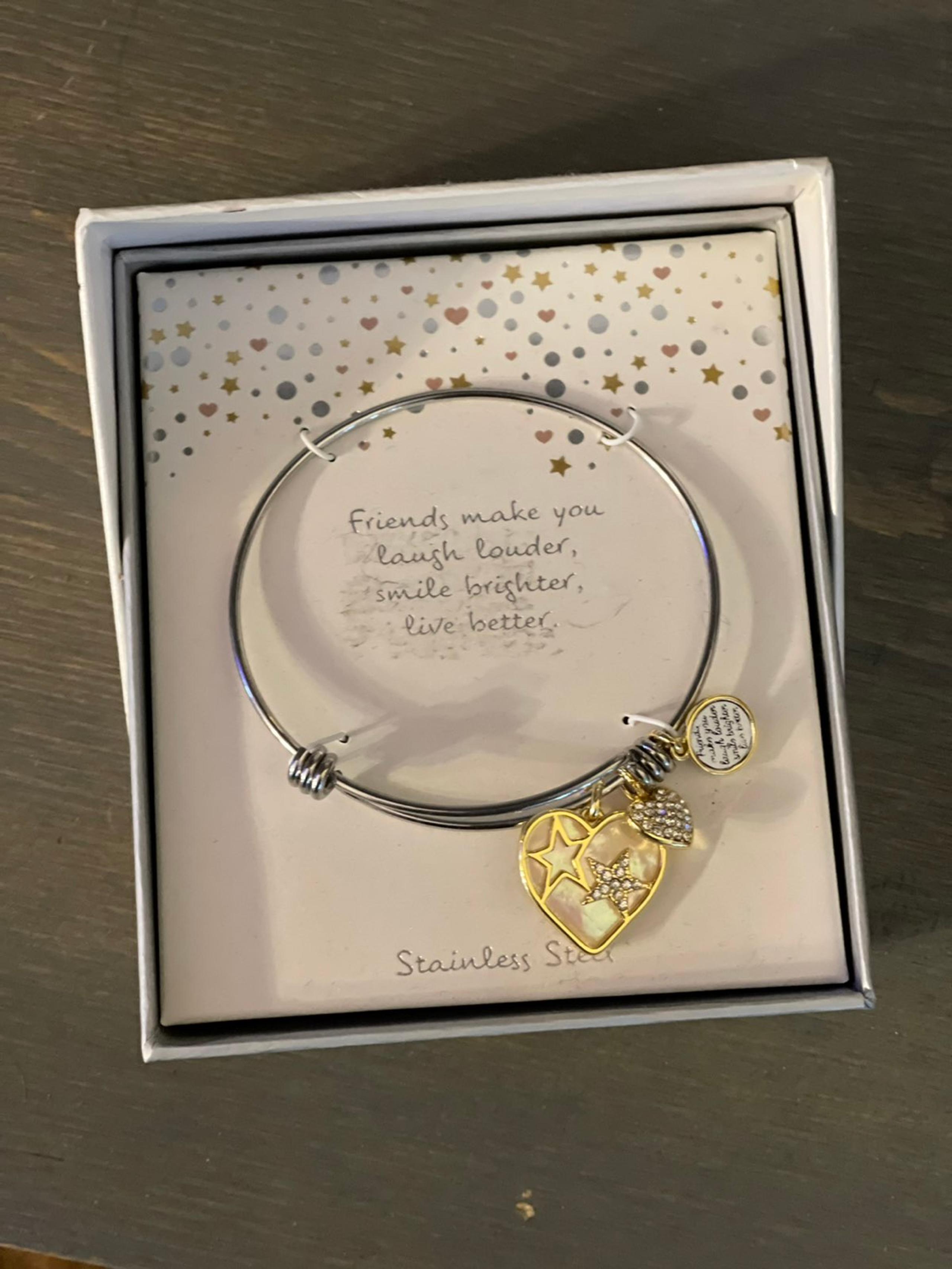 Stainless steel bracelet from Hallmark.