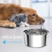 3.2L/108oz Automatic Stainless Steel Pet Fountain Water Dispenser, for Cat & Dog