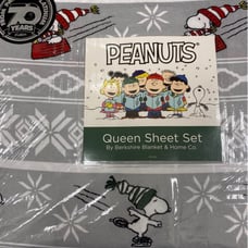 Peanuts/Snoopy Christmas Berkshire Queen Sheet Set