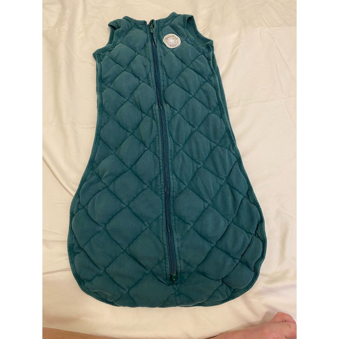 Dreamland sleep, size medium (6-12m) forest green