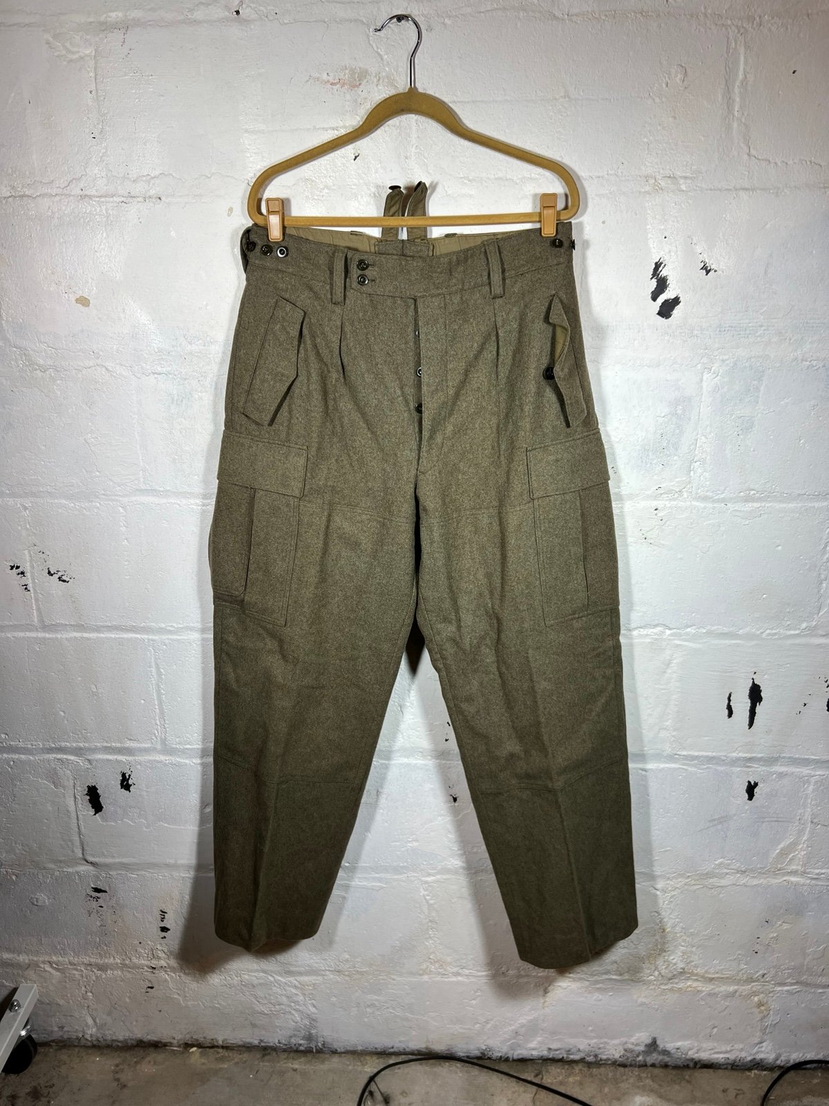 Vintage 60s German Wool Army Pants