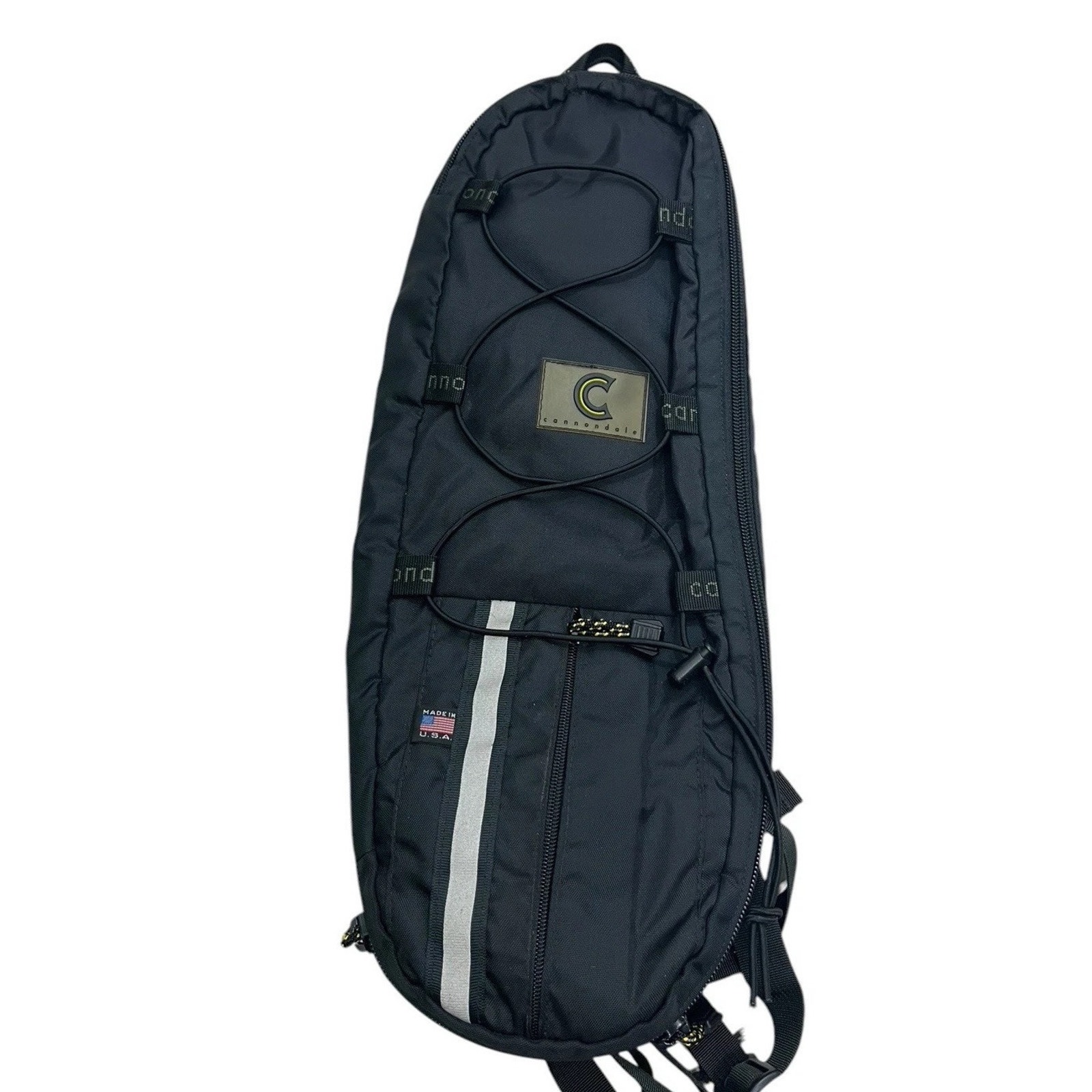 Vtg Cannondale Biking Hydration Backpack Black Cycling Activewear Bag 1997
