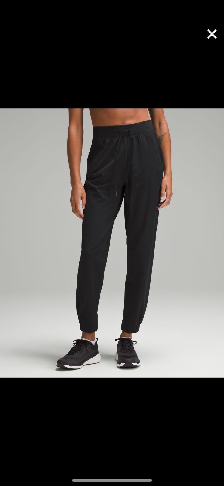 Lululemon license to train black high rise pants size 4