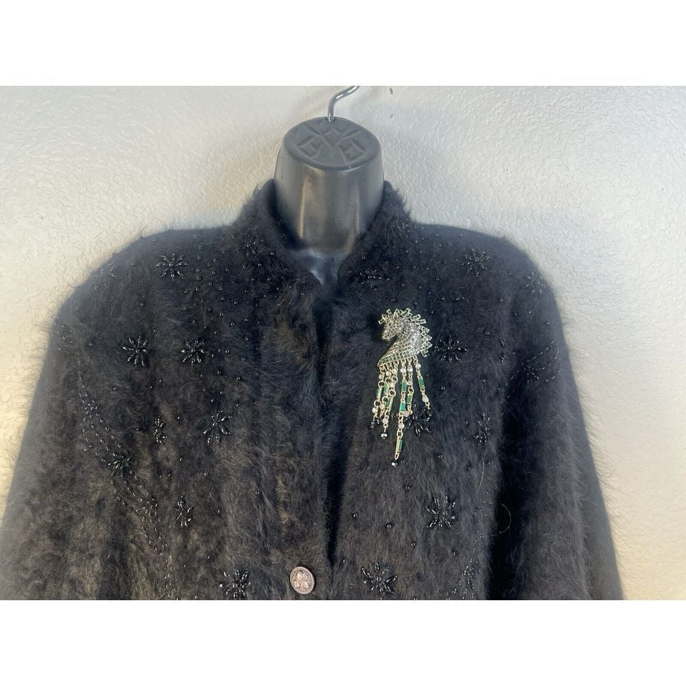 old money glam retro equestrian large retro 5 '' rhinestone pin brooch