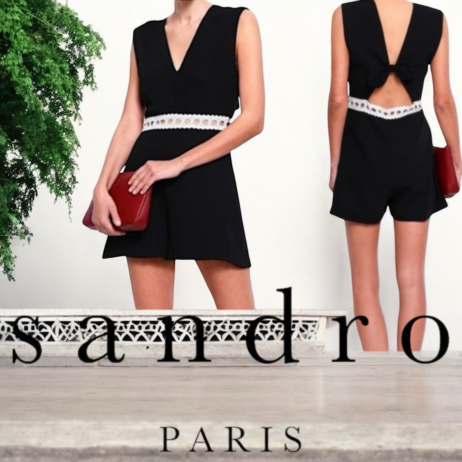 Sandro Paris Helia Romper Jumpsuit