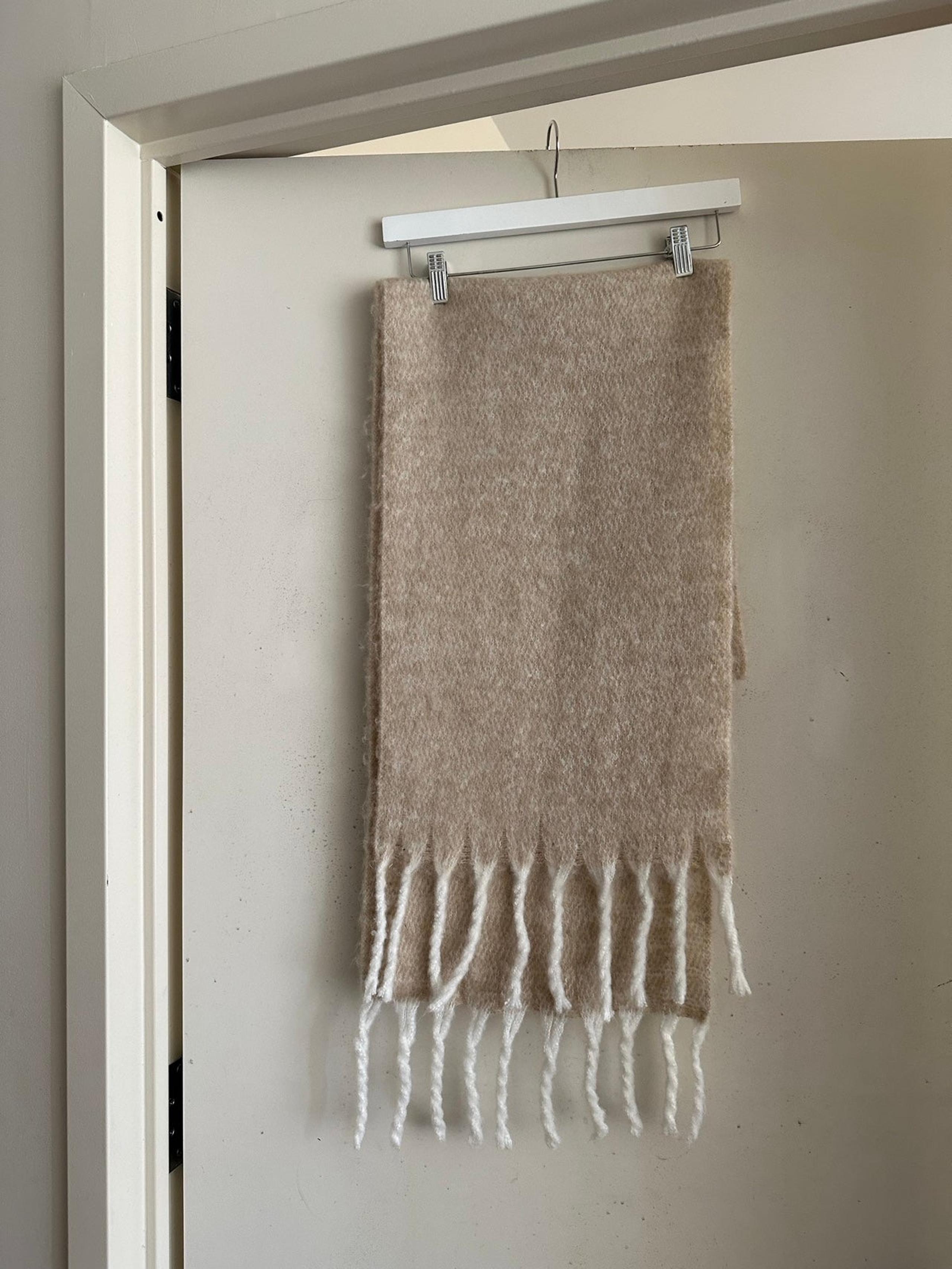 A New Day Cream Fringe Scarf
