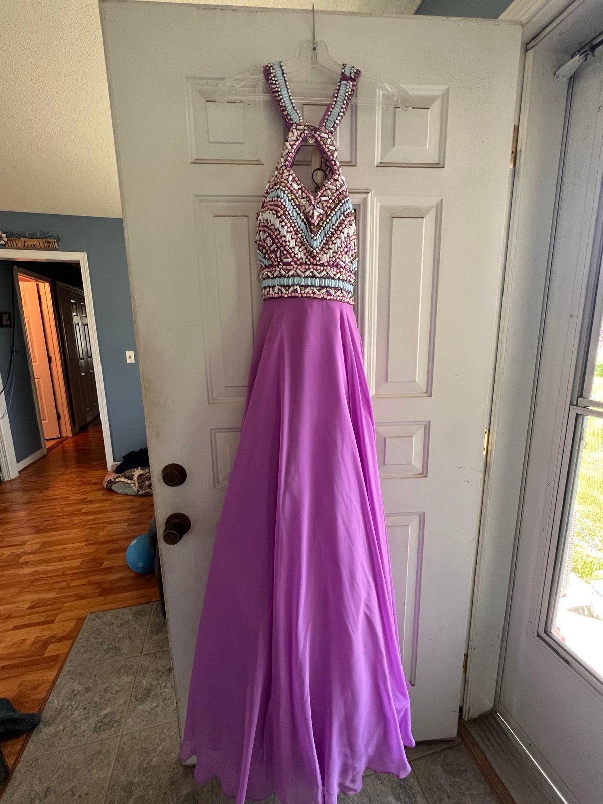 Purple prom dress