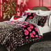 NWT DVF x Target Leopard/Pink Geranium Leaf Reversible Full/ Queen Duvet Cover