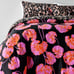 NWT DVF x Target Leopard/Pink Geranium Leaf Reversible Full/ Queen Duvet Cover