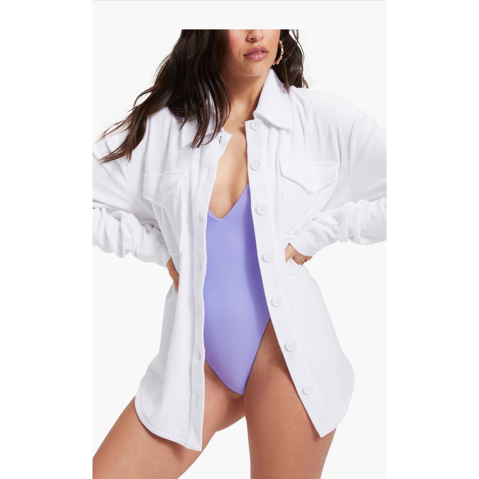 Good American White Cover Up in White001 Size 00/0