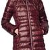 Marc New York Andrew Marc Down Jacket Puffer Burgundy Coat Fur Trim Hood sz S .