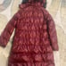 Marc New York Andrew Marc Down Jacket Puffer Burgundy Coat Fur Trim Hood sz S .