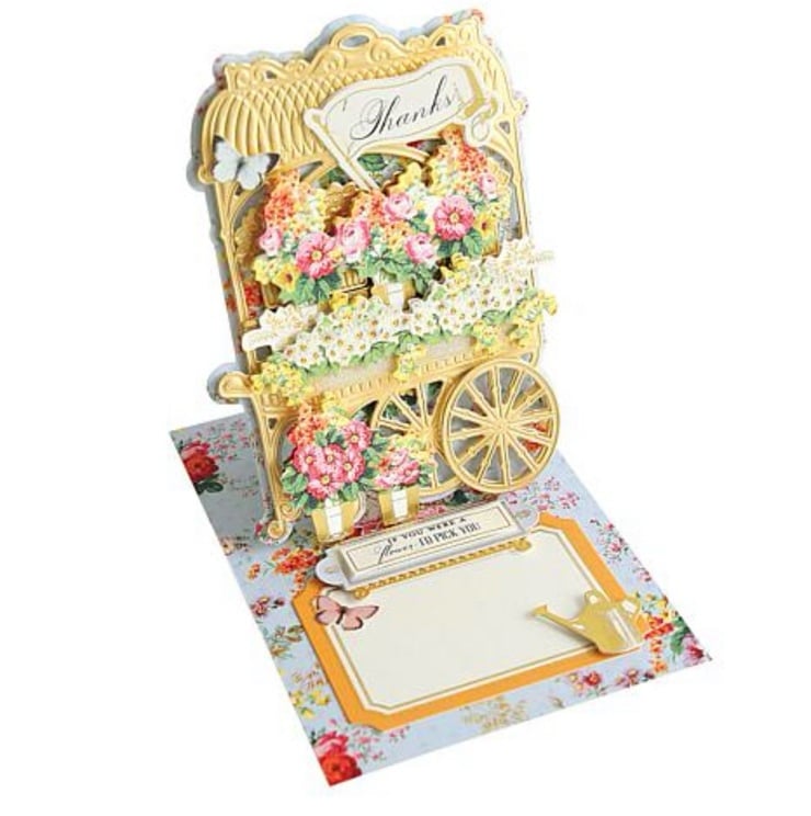 Anna Griffin® Flower Cart Easel Die Finishing School Craft Box - detail