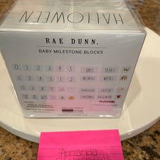 Rae Dunn Baby Milestone Blocks