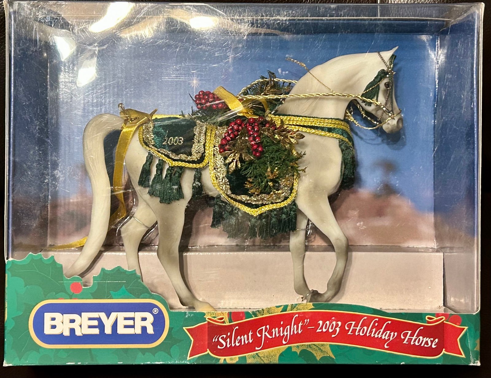 New Breyer Christmas Holiday Horse #700403 Silent Knight Khemosabi Arabian 2003