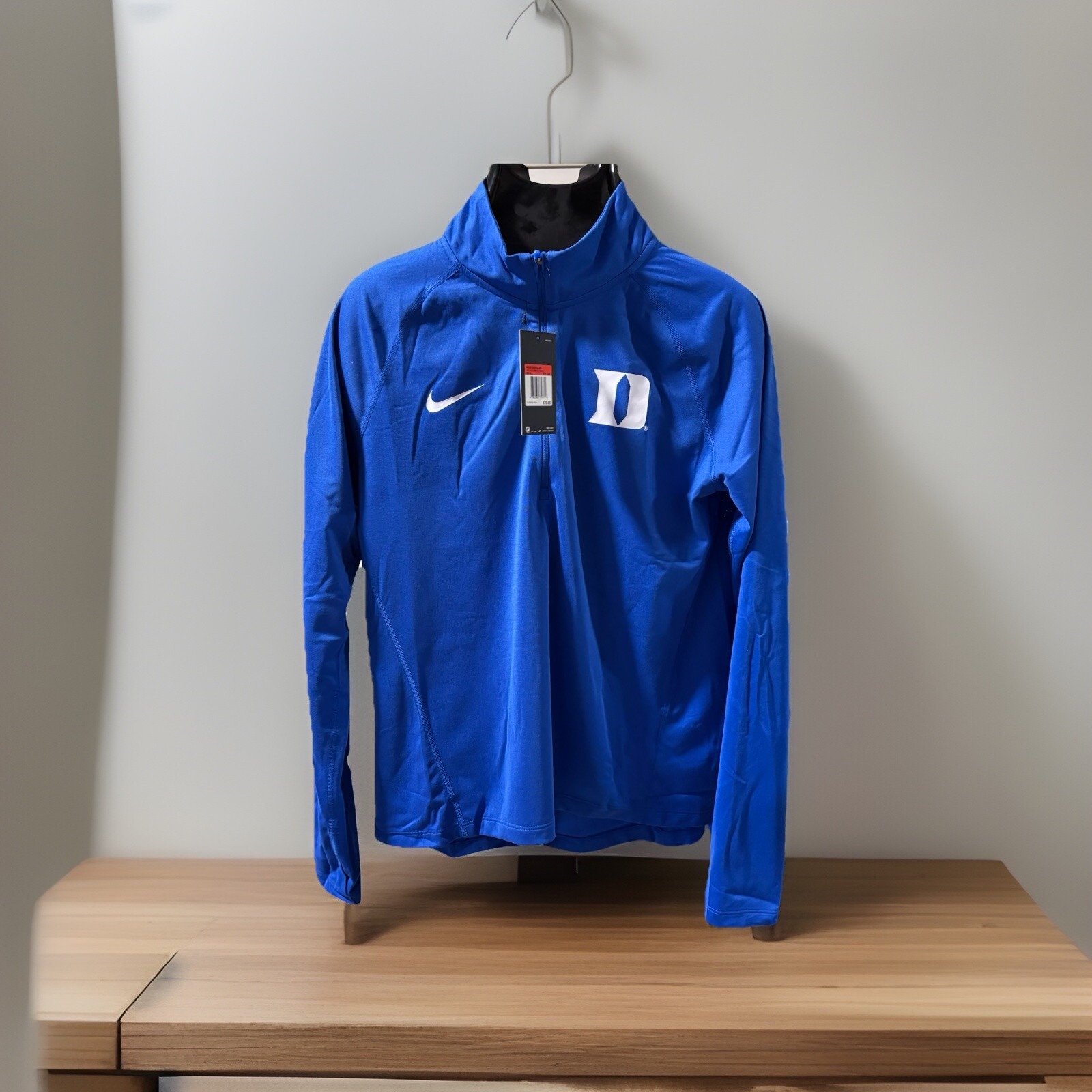 Duke Blue Devils Nike 1/4 Zip Dri-Fit Pullover Womens Large / Mens Medium New