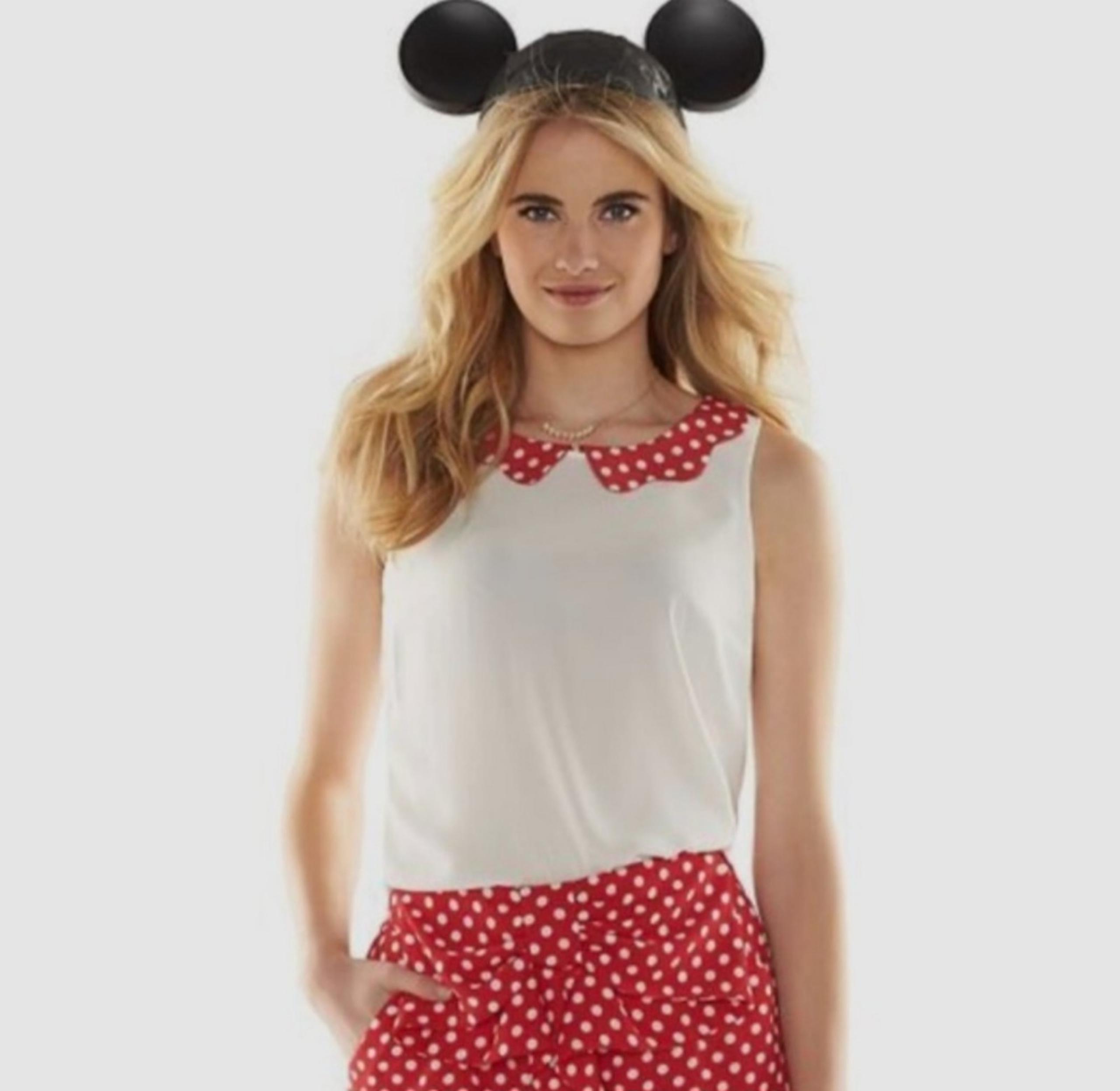 Disney Lauren Conrad Minnie Mouse Collared Top