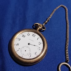 Antique 1903 Waltham 17 Jewel Pocket Watch w/Chain *READ*