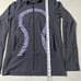 Lululemon Athletica Women's Size 6 Full Zip Hoodie Mock Neck Gray Purple Logo