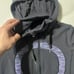 Lululemon Athletica Women's Size 6 Full Zip Hoodie Mock Neck Gray Purple Logo