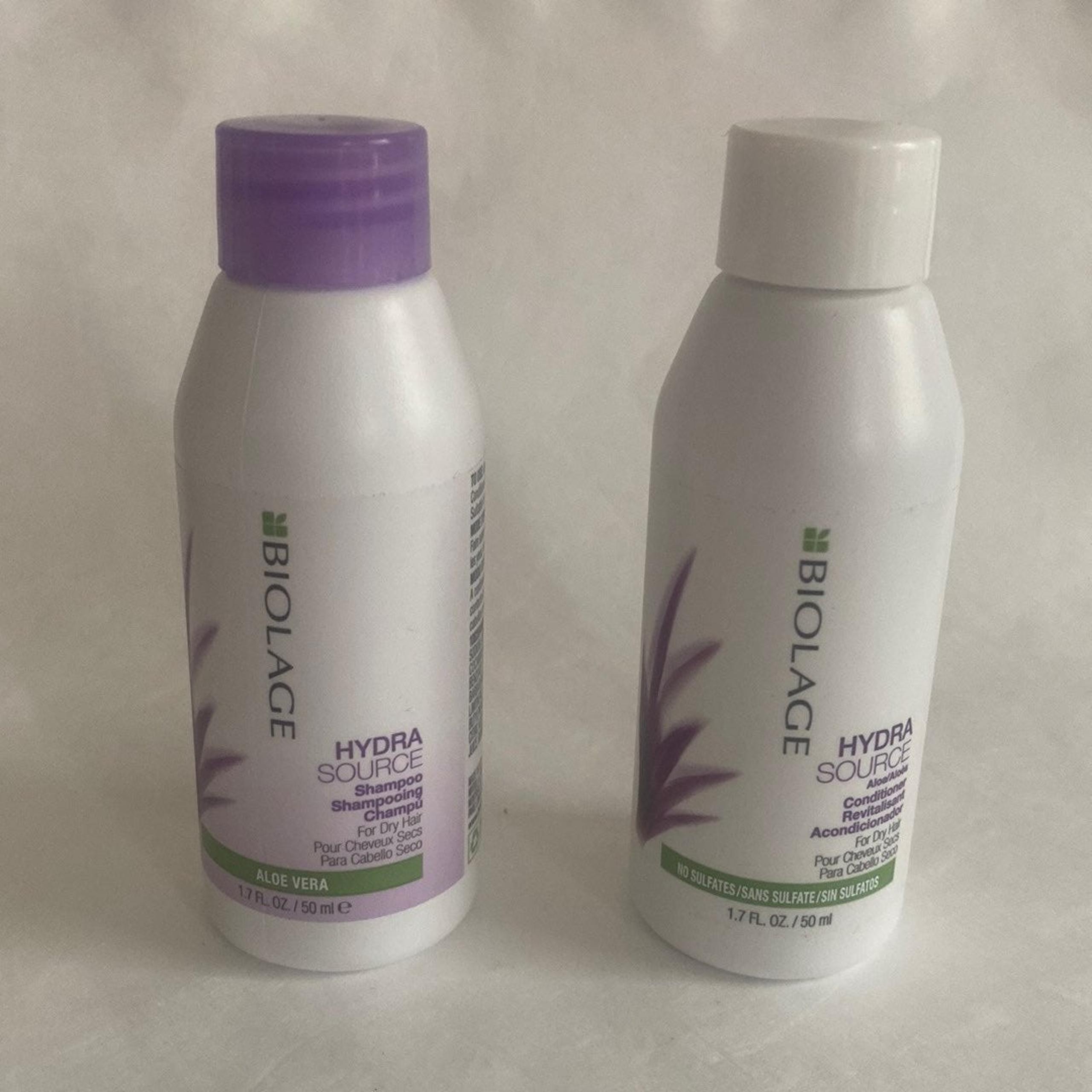 BIOLAGE Hydra Source Shampoo & Conditioner 1.7oz ea  Hydrasource Shampoo & Condi